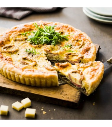 TARTE LEGUMES LARDON