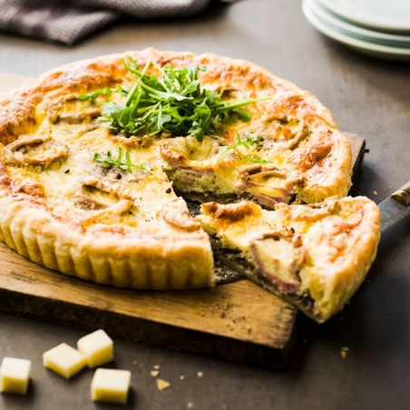 TARTE LEGUMES LARDON