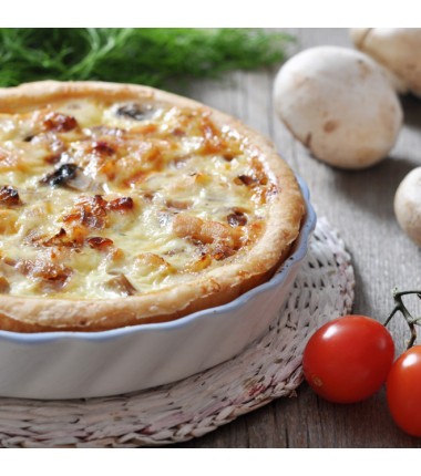 TARTE FROMAGE CHAMPIGNONS