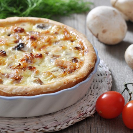 TARTE FROMAGE CHAMPIGNONS